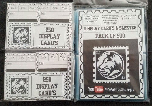 500 stamp display card - display, inserts