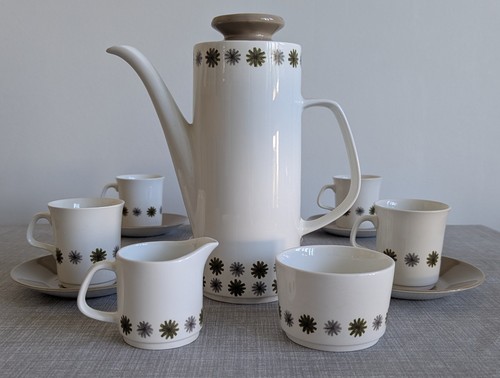 Coffee set meakin - coffee, j&g