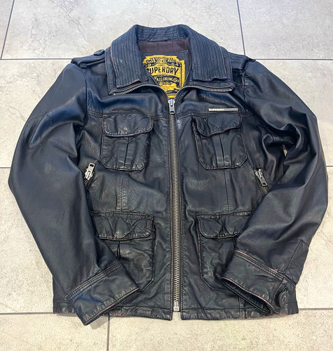 Superdry men black genuine - superdry,