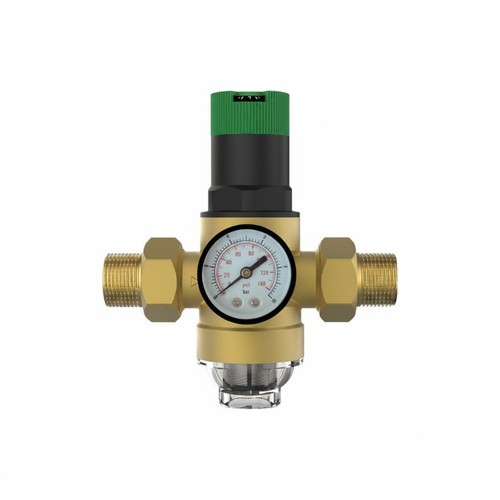 Double union pressure reducing - double,