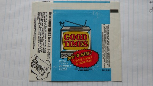 Good times bubble gum wrapper - times,