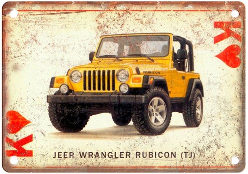 Vintage auto jeep wrangler - ad,