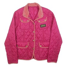 BARBOUR Girls Pink Quilted