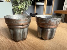 2 Small Antique Copper Jelly