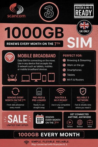 1000gb sim every month until - sim,
