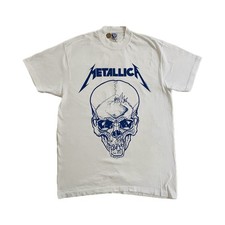 Metallica Pushead Skull Heavy Metal Retro T-Shirt | Size S | Vintage Y2K Blank