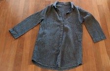 Poetry Grey 100% Linen Oversized  Shirt/Dress  Suit a UK Size 10  Side Pockets