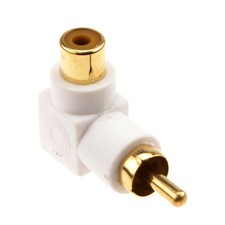 Right Angled RCA Phono Adapter