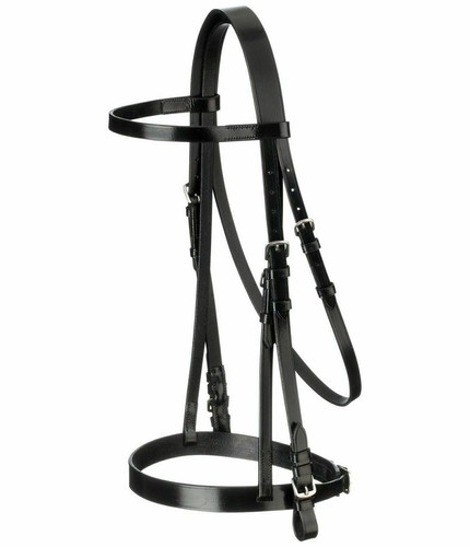 Leather hunter horse bridle - hunter,