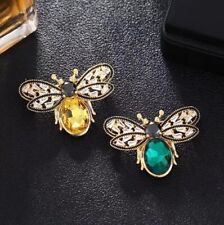 Stunning Beautiful Crystal Bee Brooch Pin Women Wedding Party Jewellery Gift UK