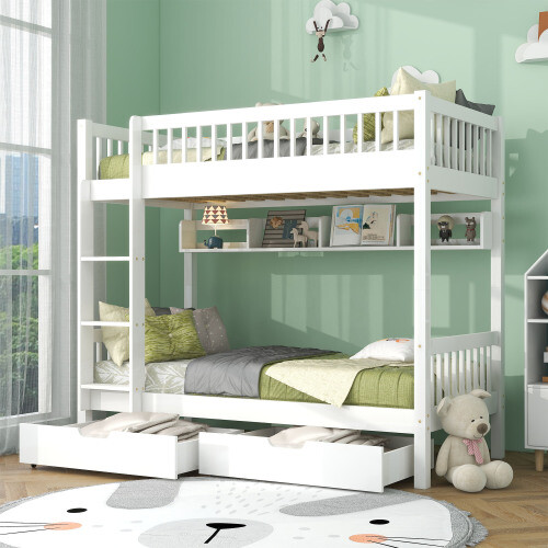 Solid pine wood - wood, bed