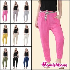Womens Italian Linen Trousers
