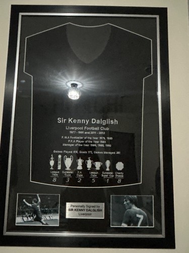 Kenny dalglish signed shirt - signed,
