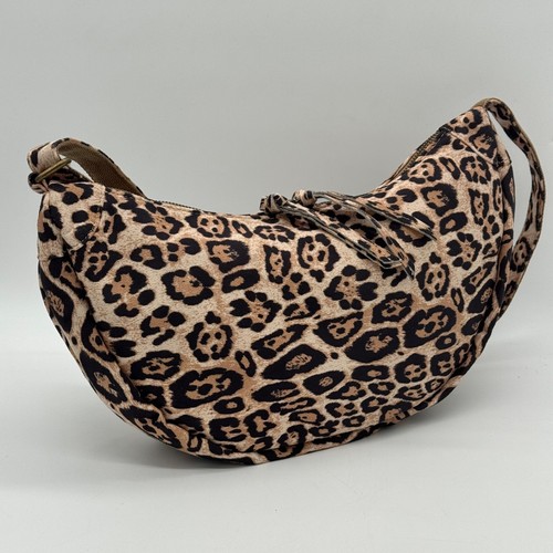 Faux suede bag dumpling curved - suede,