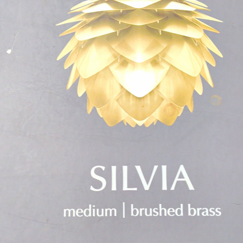 Silvia medium brushed brass - medium,