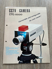 vintage cctv camera model ctc - 5000 brochure . ikegami tsushinki