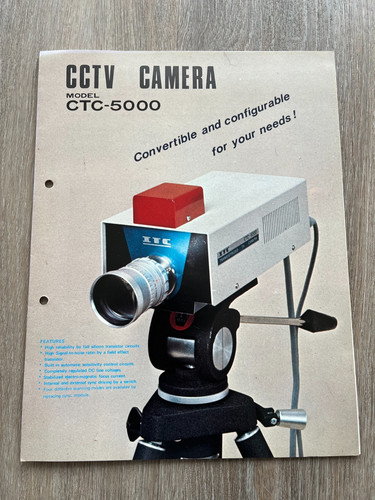 Vintage cctv camera - model, ctc