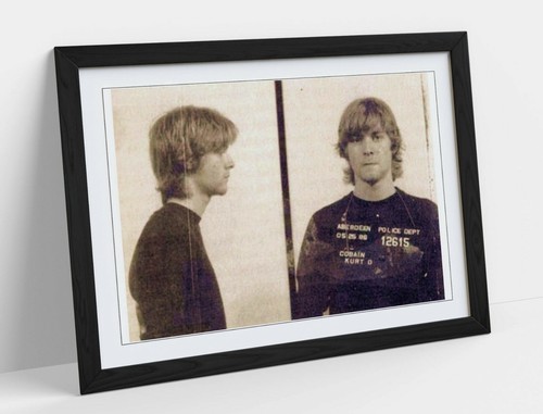 Kurt cobain mugshot art - cobain,