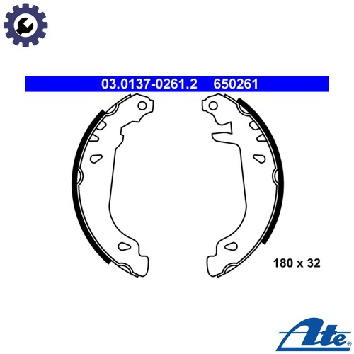 Brake shoe set 0137 - set, 03.0137-0261.2