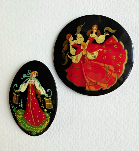Lot vintage russian folk - of,