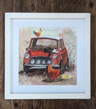 Alex Clark - Henny Penny - Fun Framed Mini Print Framed Size 13"x13" (32x32cm)