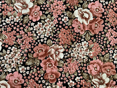 Vintage floral cotton lawn - floral,