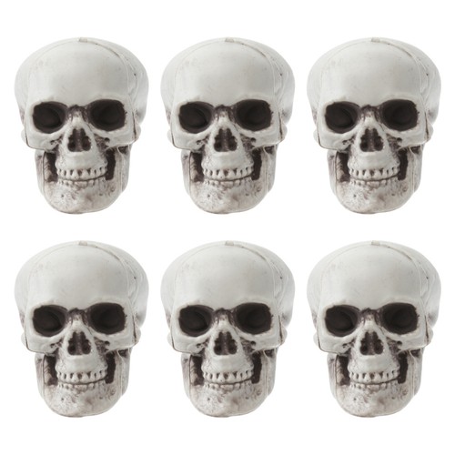 Pcs plastic skull heads - 6,