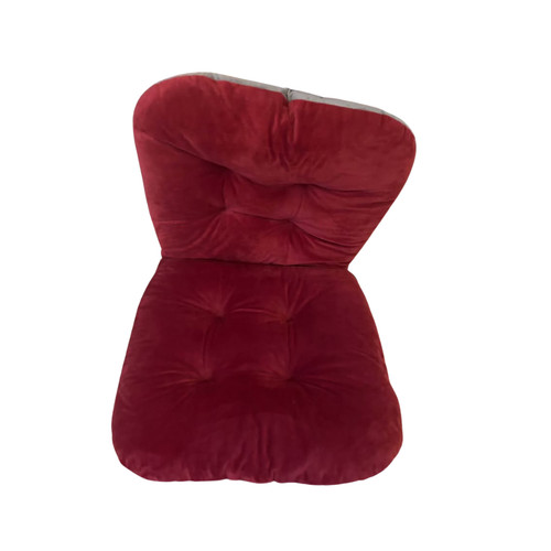 Burgundy office chair cushion - chair,