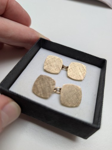 Antique 9ct gold cufflinks - 9ct,