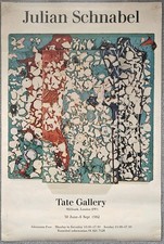 Julian Schnabel  Original Tate Exhibition Poster 1982