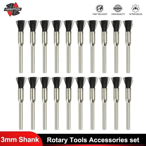 Wire brush set 3mm shank - wire,