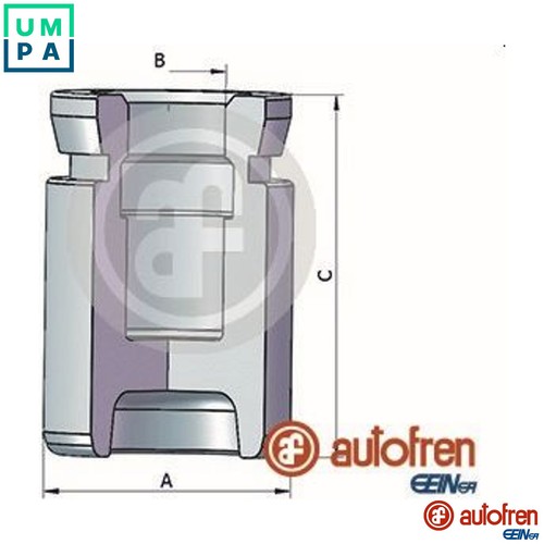 Piston brake caliper - piston, d025517