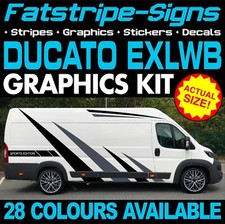 to fit FIAT DUCATO L4 EXLWB GRAPHICS STICKERS STRIPES DECALS DAY VAN MOTORHOME
