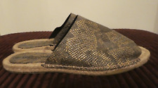 Designer ? Lola Gonzalez ? Brown & Gold Shimmer Snakeskin Leather  UK 3.5 E 36