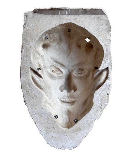 Antique faun mask - faun,