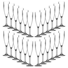 Clear Plastic Champagne Flutes