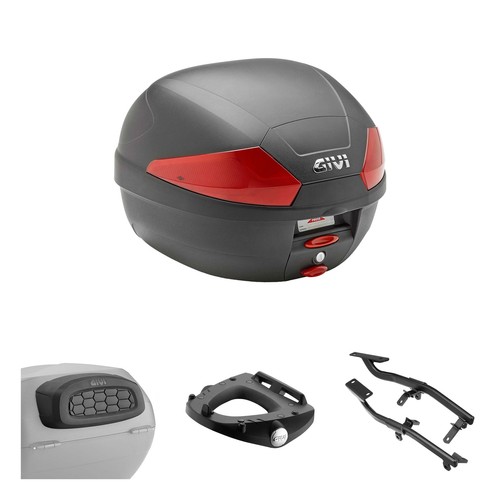 Givi b29 black red trunk - givi, kit