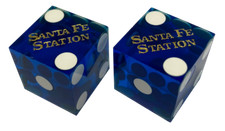 ACTUAL LAS VEGAS CASINO DICE / CRAPS - DIFFERENT COLOURS AND CASINOS