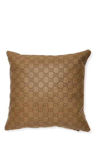 Gucci brown guccissima pillow - gucci,