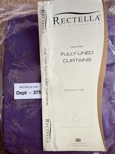 Rectella curtains jewel - rectella, purple