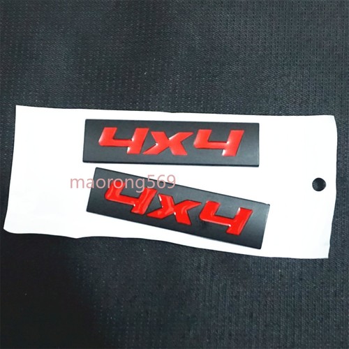Matte black red - red, metal