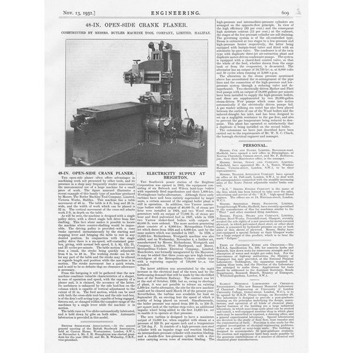 Machine tool halifax 48in - machine,