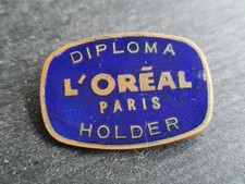 VINTAGE ENAMEL BADGE L'OREAL