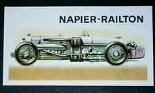 NAPIER RAILTON 1933 Track Car   Vintage 1960's Illustrated Colour Card  GE25MS