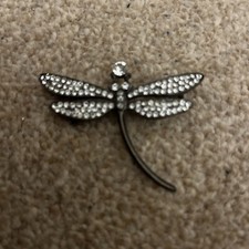 Stone Set Dragonfly Brooch
