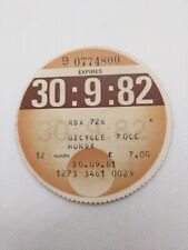 Vintage Honda Moped Motorbike 1982 Old Road Car Cars Farm Tax Disc Discs Rare