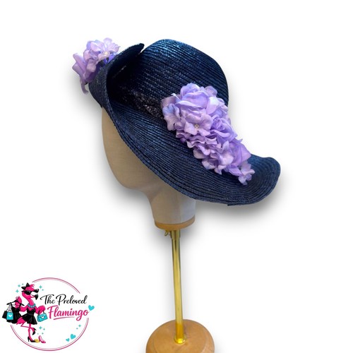 Elegant navy wide brim - elegant,