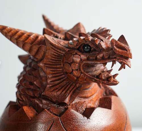 Newborn dragon sculpture - dragon, baby