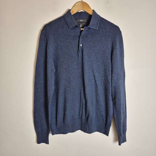 Size blue 100 cotton - m&s, m