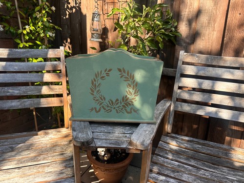 Vintage green wooden - vintage,